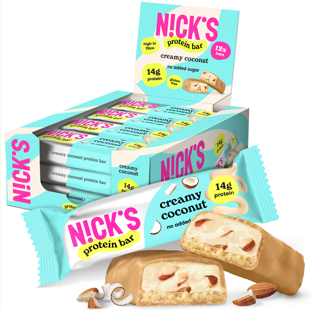 Nick's Protein szelet Creamy Coconut 50g