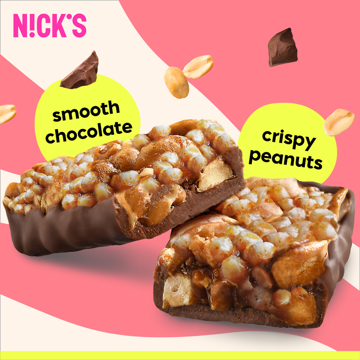Nick's Vegán Crisp nut bar földimogyorós szelet 40 g
