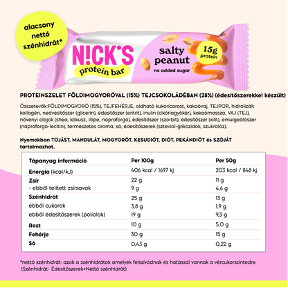 Nick's Proteinszelet salty peanut 12 x 50 g