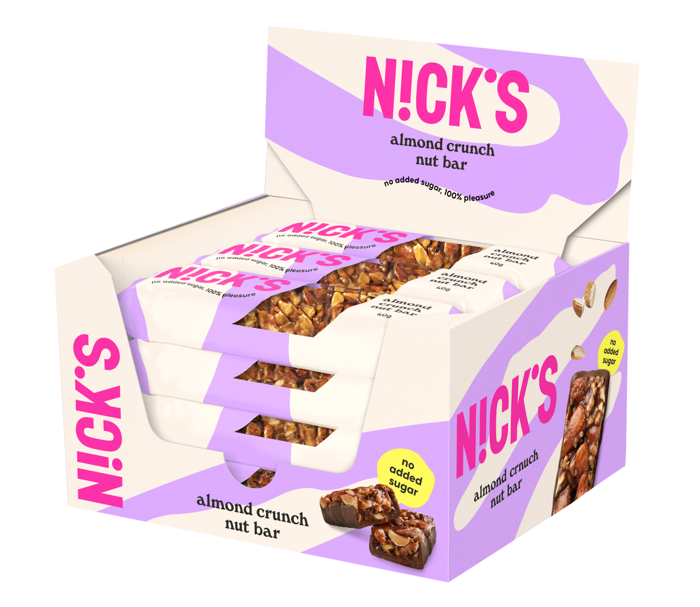 Nick's Vegán mandulás szelet 40 g x 12