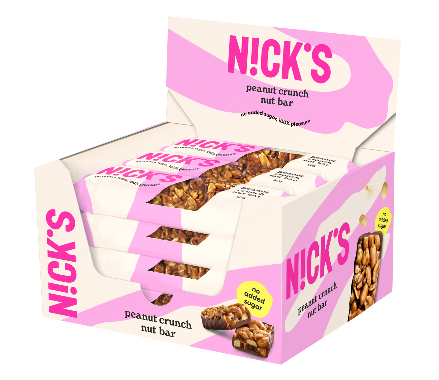 Nick's Vegán mogyorós szelet 40 g x 12