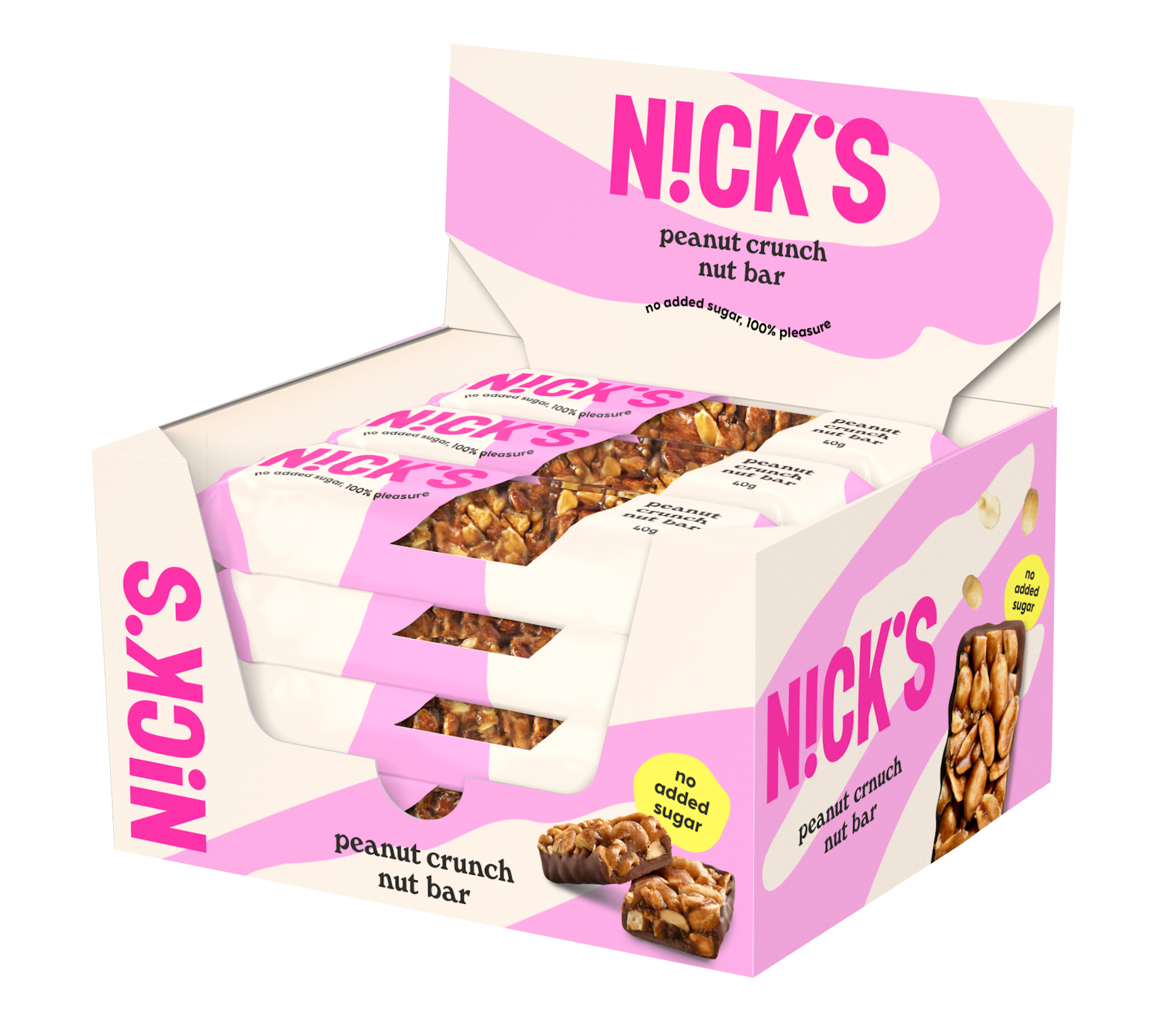 Nick's Vegán mogyorós szelet 40 g x 12