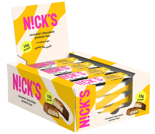 Nick's Karamellás proteinszelet 50 g x 12