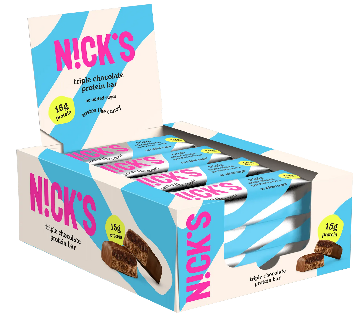 Nick's Triplacsokis proteinszelet 50 g x 12