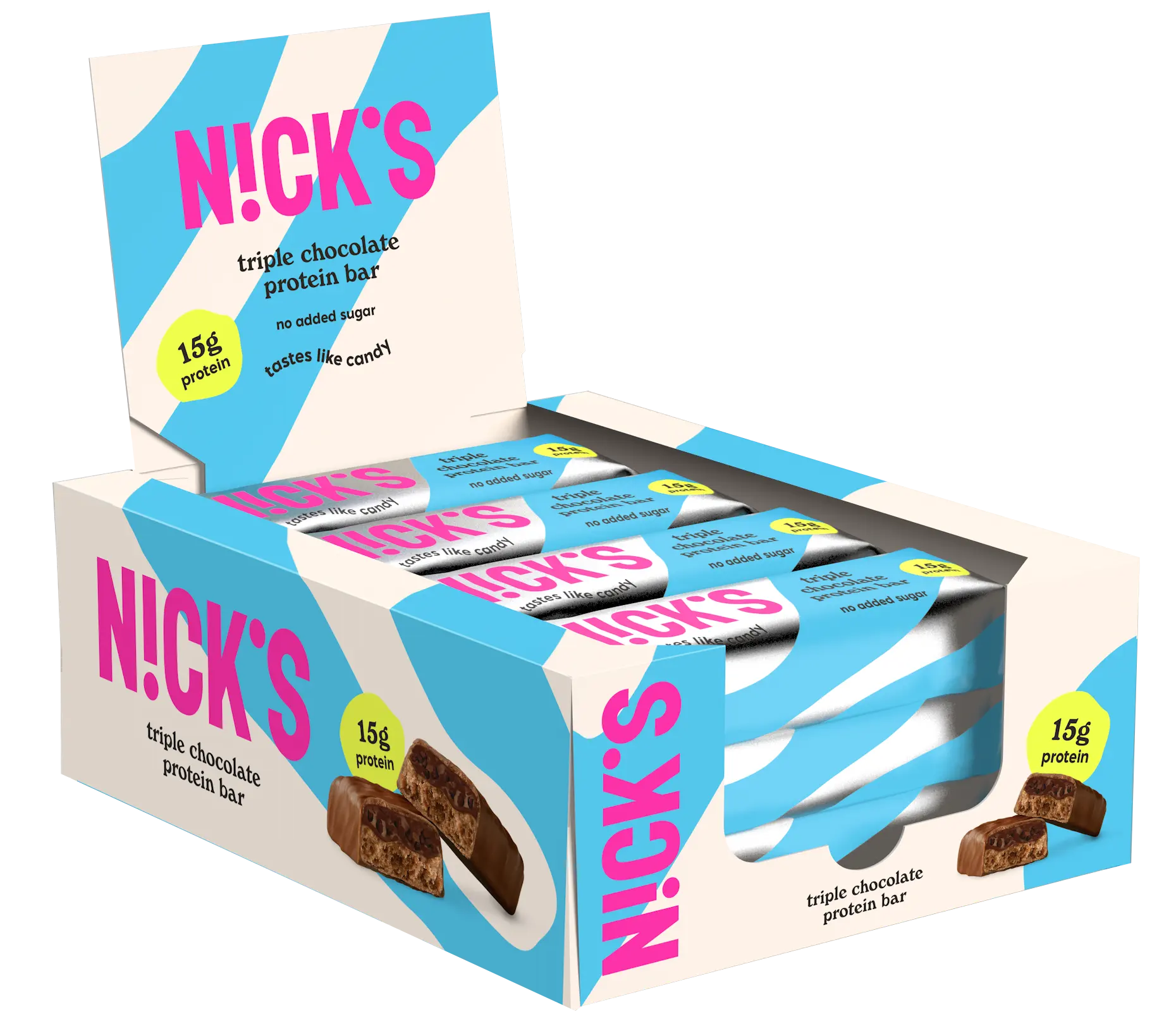 Nick's Triplacsokis proteinszelet 50 g x 12