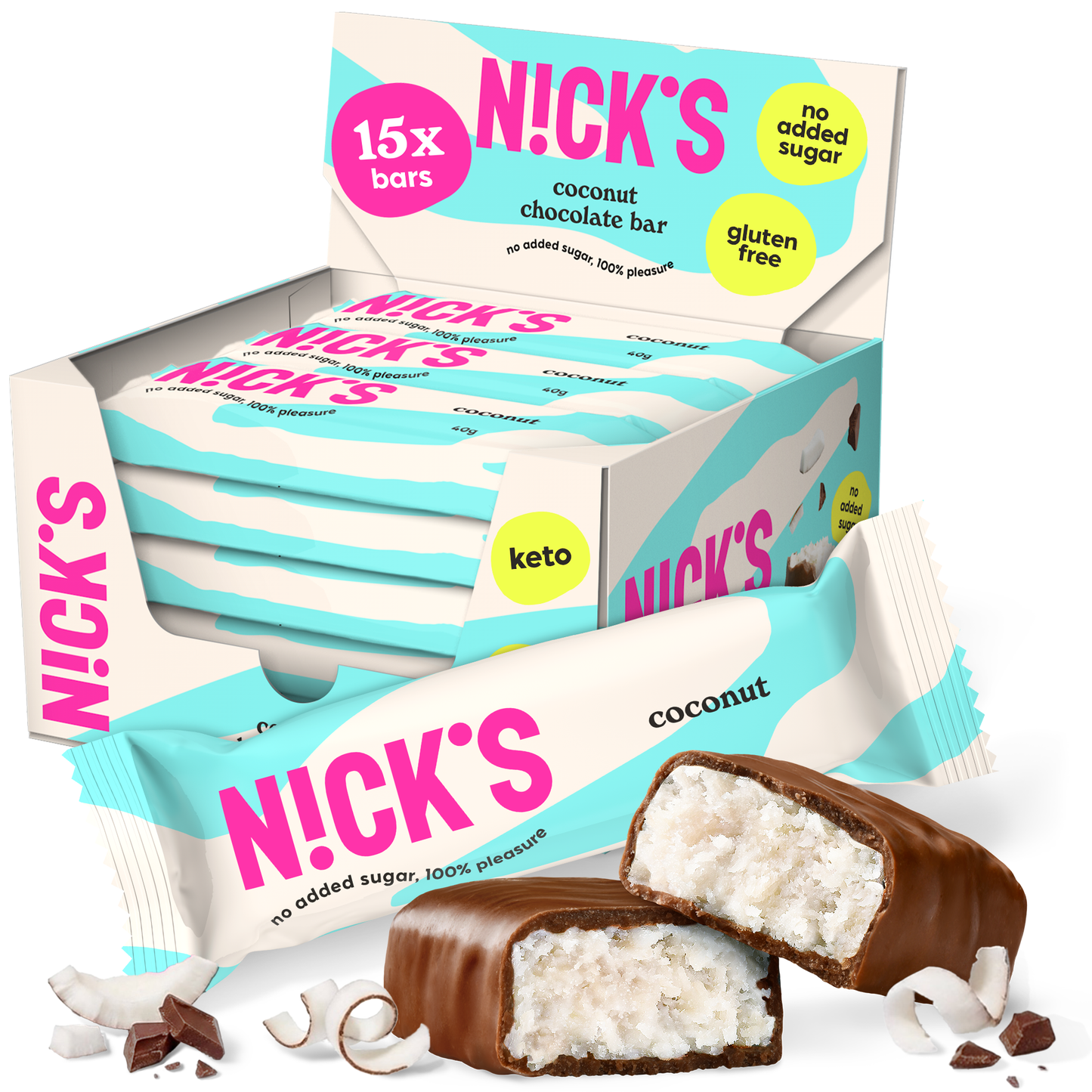 Nick's Kókuszos szelet 40 g x 15