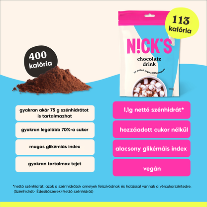 Nick's Forrócsoki por vegán 250 g
